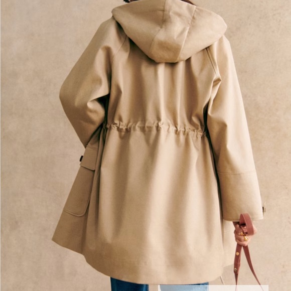 Sezane Women’s Hugo Parka Size 10 (42) Sand - Picture 9 of 10